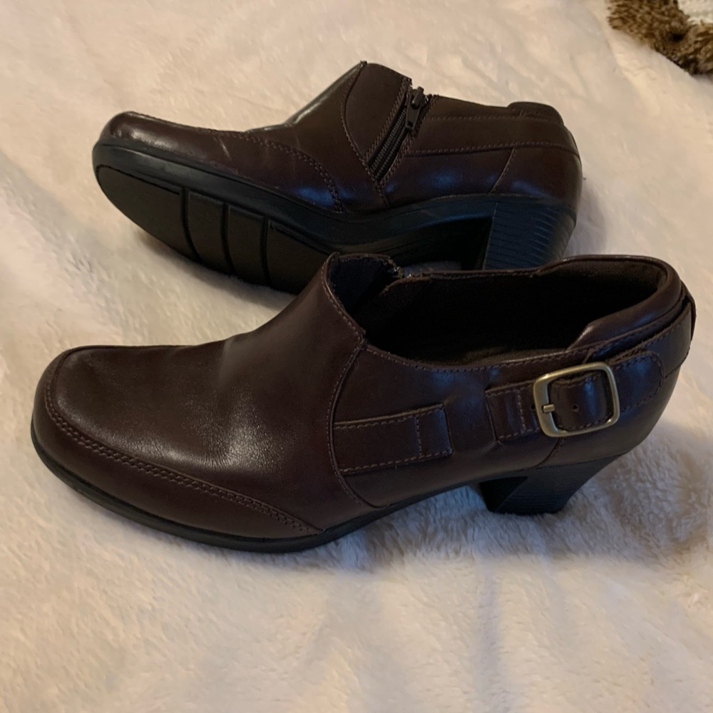 Clark’s bendable bootie boots